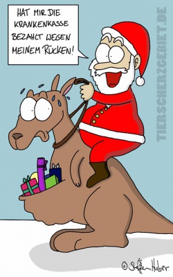 Cartoon Weihnachtsmann