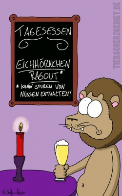 Cartoon Eichhörnchen-Ragout