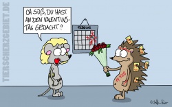 Cartoon Valentinstag